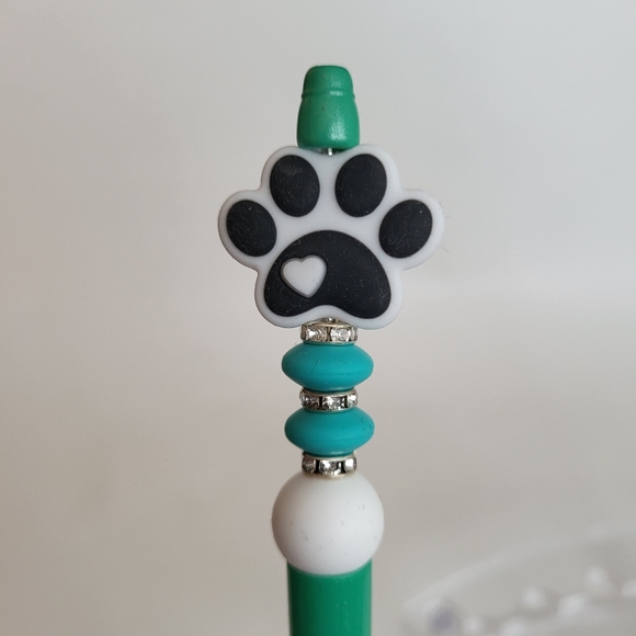 Dog Paw Cat Paw Beaded Pen Animal Pets - Picture 3 of 4